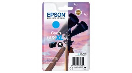 CARTUCHO EPSON CYAN C13T02W24 502XL PARA EPSON WP-5100/5105 - WF-2860DWF/WF-2865DFW ORIGINAL