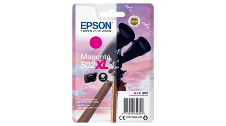 CARTUCHO EPSON MAGENTA C13T02W34 502XL PARA EPSON WP-5100/5105 - WF-2860DWF/WF-2865DFW ORIGINAL