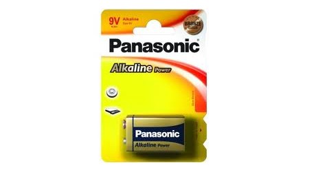 PILAS PANASONIC ALCALINA 9V 6LR61  1 UNIDAD