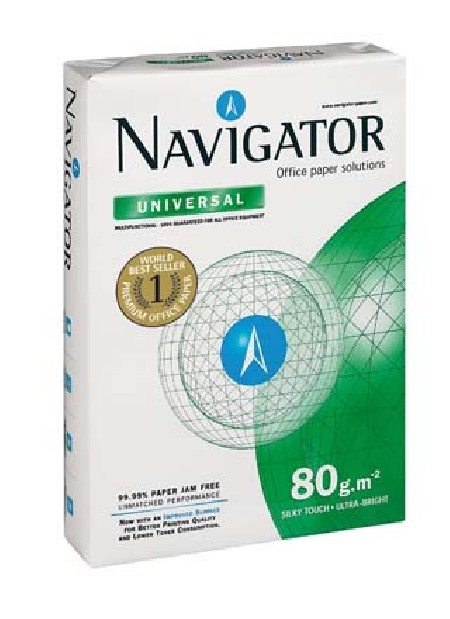 PAPEL A3 NAVIGATOR UNIVERSAL 80G. 500H.  FSC, EU ECOLABEL, ISO