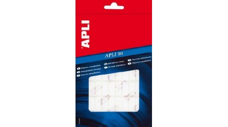 ETIQUETAS BLANCAS ESCRITURA MANUAL PERMANENTES CANTOS ROMOS 40X75 MM. ADHESIVO FUERTE 40 ETIQUETAS