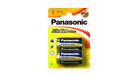 PILAS PANASONIC ALCALINA C LR14  2 UNIDADES