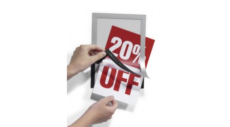 EXPOSITOR MURAL A5 DURAFRAME ADHESIVO/MAGNETICO DURABLE UNIDAD