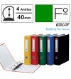 CARPETA FOLIO 4 ANILLAS 25 MM. CARTON FORRADO ANCOR