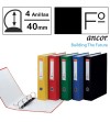 CARPETA FOLIO 4 ANILLAS 25 MM. CARTON FORRADO ANCOR