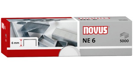 GRAPAS NOVUS NE 6 CALIBRE GRUESO CAJA DE 5000 UNIDADES