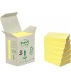 NOTAS ADHESIVAS POST-IT 100 H. RECICLADO 38x51 MM PACK 6 UNIDADES