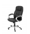 SILLON PyC TOBARRA SIMIL PIEL NEGRO - BASCULANTE