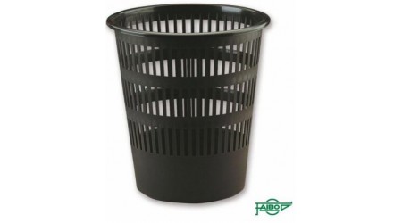 PAPELERA PLASTICO FAIBO REJILLA NEGRA RECICLADO 12L. SERIE RECYLINE