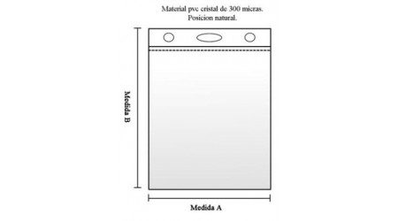 IIDENTIFICADOR VERTICAL 94 x 140 MM. SIN PINZA PVC CRISTAL 300 MICRAS 50 UDS.