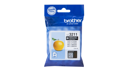 CARTUCHO BROTHER LC3211BK NEGRO DCP-J572DW 200 PAG.