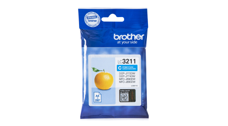 CARTUCHO BROTHER LC3211C CYAN DCP-J572DW 200 PAG.