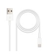 CABLE LIGHTNING A USB 2.0 1 MT. IPHONE