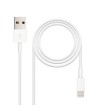 CABLE LIGHTNING A USB 2.0 1 MT. IPHONE