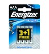 PILAS ALCALINAS ENERGIZER ULTIMATE LITHIUM AAA 3+1 UDS
