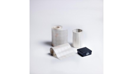 ROLLO ETIQUETA INETA CIRCULO 21 MM. TRANSPARENTES 1680  ETIQUETAS