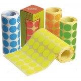 GOMETS INETA REDONDOS 21 MM.COLORES FLUOR ROLLO 1680 UNID.