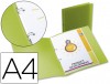 CARPETA BEAUTONE 2 ANILLAS REDONDAS MINI 15 MM 49073 PP A4 VERDE
