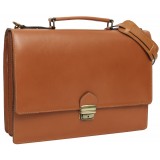 CARTERA PORTADOCUMENTOS CUERO MARRON