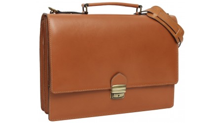 CARTERA PORTADOCUMENTOS CUERO MARRON