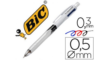 BOLIGRAFO BIC MULTIFUNCION AZUL / NEGRO / ROJO / PORTAMINAS 0,7 MM