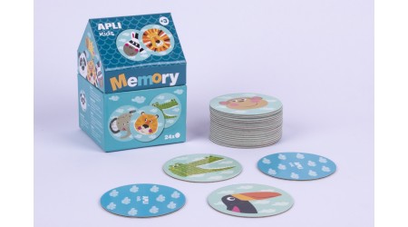 JUEGO DE MEMORIA 24 PIEZAS TEMA SAFARI