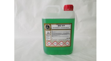 DESINFECTANTE PARA LIMPIEZA DE SUPERFICIES 5 LITROS, AMONIO CUATERNARIO