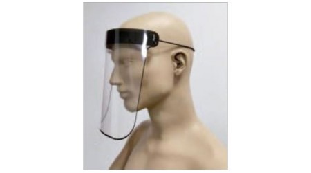 VISERA FACIAL CON PANTALLA DE PROTECCION SUJECION ACOLCHADA Y GOMA 22,5x26cm REUTILIZABLE,FACIL DE LIMPIAR Y DESINFECTAR