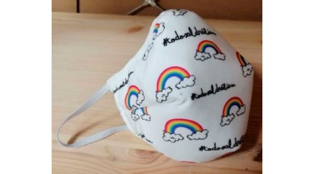 MASCARILLA INFANTIL REUTILIZABLE, HIGIENICA 3 CAPAS