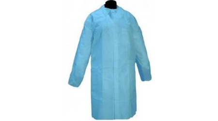 BATA VISITA PP 40GR AZUL SIN BOLSILLOS CIERRE VELCRO TALLA XL UNIDAD