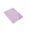 CARPETA GOMAS CARTON FOLIO 3 SOLAPAS COLORES PASTEL