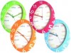 RELOJ DE PARED OVAL TIME 22,5x28,5x4 CM. ROSA - ULTIMA UNIDAD