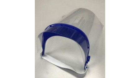 VISERA FACIAL CON PANTALLA DE PROTECCION DE POLIPROPILENO CON SUJECION CON GOMA