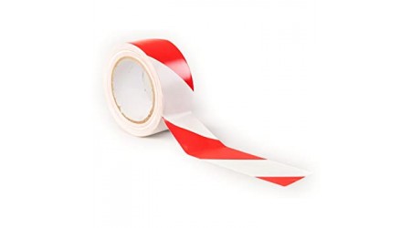 CINTA SEÑALIZACION TEMPORAL PP ADESHIVA 66x48 IMPRESION ROJO/BLANCO