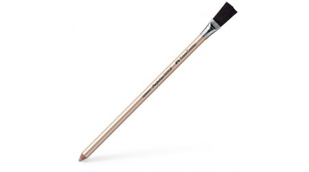 GOMA DE BORRAR EN LAPIZ CON ESCOBILLA 7058-B FABER CASTELL