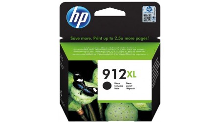 CARTUCHO H.P. NEGRO Nº 912XL HP OFFICEJET 8012, 8013, 8014, /  Pro 8020, 8022, 8023, 8024, 8025, 8028, 8035 - 825 PAG. ORIGINAL