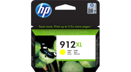 CARTUCHO H.P. AMARILLO Nº 912XL HP OFFICEJET 8012, 8013, 8014, /  Pro 8020, 8022, 8023, 8024, 8025, 8028, 8035 - 825 PAG.
