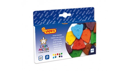 ESTUCHE 10 CERAS TRIANGULARES COLORES SURTIDOS OSO MAGICO