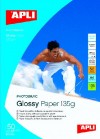 PAPEL GLOSSY FOTOBASIC HIGH BRIGHT A4 135G. CAJA 60H. BRILLANTE APLI