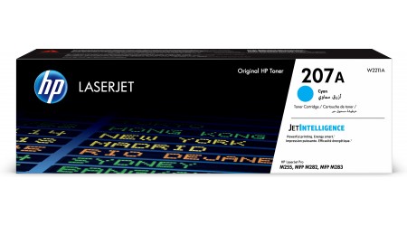 TONER H.P. Nº 207A CYAN W2211A PARA LASERJET PRO M255, M282, M283 - 1250 PAG HEWLETT PACKARD ORIGINAL