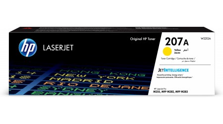 TONER H.P. Nº 207A AMARILLO W2212A PARA LASERJET PRO M255, M282, M283 - 1250 PAG HEWLETT PACKARD ORIGINAL