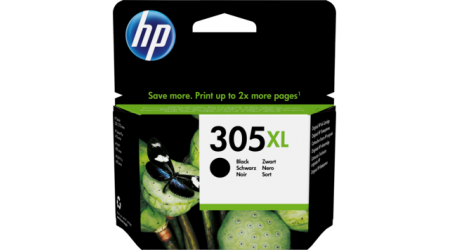 CARTUCHO H.P. Nº 305XL NEGRO 3YM62AE PARA DESKJET 1210,1212, Deskjet Plus 4100 - 240 PAG HEWLETT PACKARD ORIGINAL