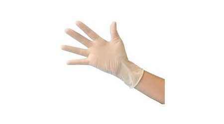 GUANTES LATEX CON POLVO GRANDE "L" 100 UNIDADES 8-9