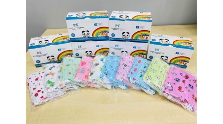 MASCARILLA HIGIENICA INFANTIL COLORES 3 CAPAS POLIPROPILENO UNIDAD