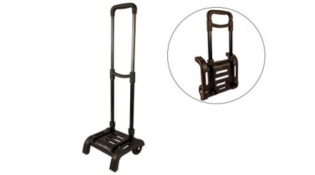 CARRO PORTAMOCHILAS LIDERPAPEL PLEGABLE NEGRO 860X280X260 MM