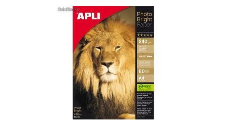PAPEL FOTOGRAFICO BRILLANTE A4 240G. CAJA 60H.