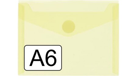 SOBRE PLASTICO A6 VELCRO PP 134x178 MM - UTIL 170x130 MM