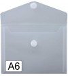 SOBRE PLASTICO A6 VELCRO PP 134x178 MM - UTIL 170x130 MM