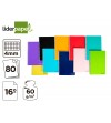 CUADERNO ESPIRAL LIDERPAPEL BOLSILLO DIECISEAVO SMART TAPA BLANDA 80H 60GR CUADRO 4MM COLORES SURTIDOS