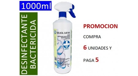 DESINFECTANTE BACTERICIDA-VIRUCIDA DEOCIL CAT-8% 1 LITRO CON PULVERIZADOR